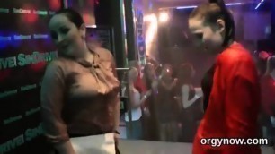 Pretty Bombshells Give Oral Pleasure And Enjoy Poking And Sex Orgy