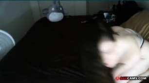 Stuffing Herself With Dildos