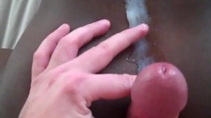 premature huge cumshot after 1 pump in black girls ass
