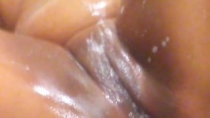 My black friend fingering her cunt