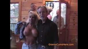 5 Swinger Grannies&comma; Their Husbands and a Video Camera