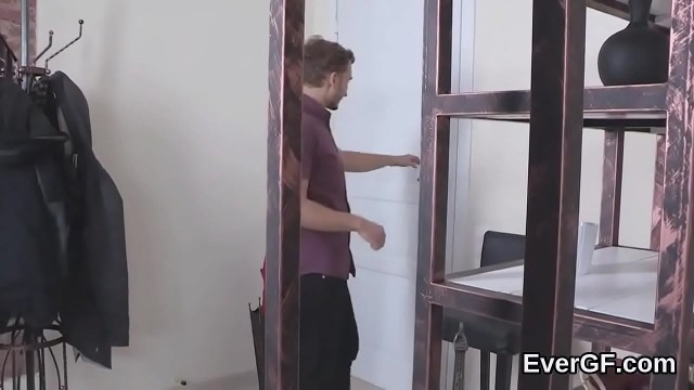 Poor stud allows sexy buddy to fuck his girlfriend for hard cash