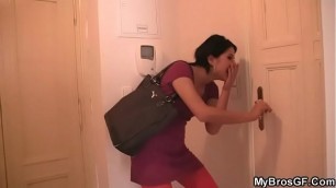 Slutty bitch getting busted cheating