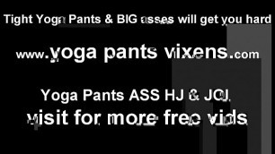 My yoga pants really hug my curves JOI