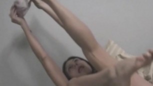 Hot Debutant Selina Draagen Legs Spreads for Ed's Tongue