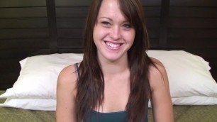 Petite Brunette with a Shaved Cunt Stars in this Amateur Porn