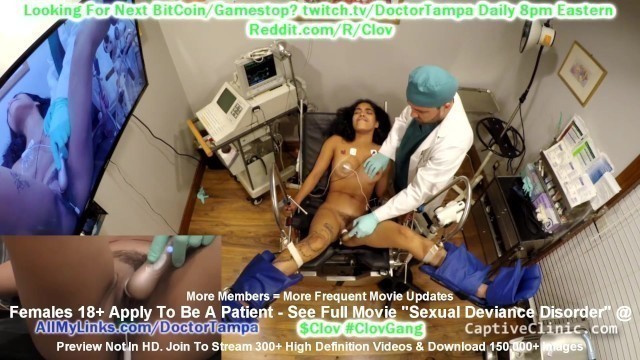 $CLOV Big Tit Journalist Maya Farrell Committed for Hysteria Treatments by Doctor Tampa Gloved Hands