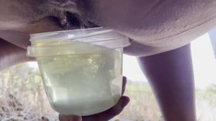 REAL PISS DRINKING! Desperate on Long Road Trip!