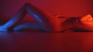 Moaning while Edging myself on the Floor - Body Shaking Orgasm
