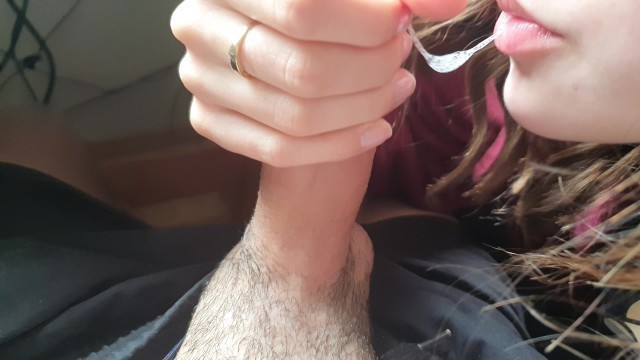 Sloppy Blowjob by Sweet Curly Haired Bitch
