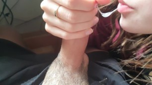 Sloppy Blowjob by Sweet Curly Haired Bitch